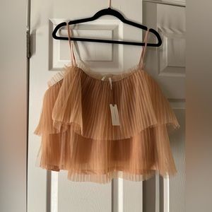 Gorgeous pink tulle ballet core top Anthropologie